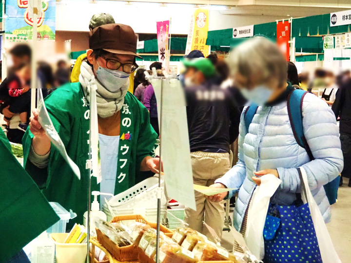 販売コーナー（ノウフクマルシェ）